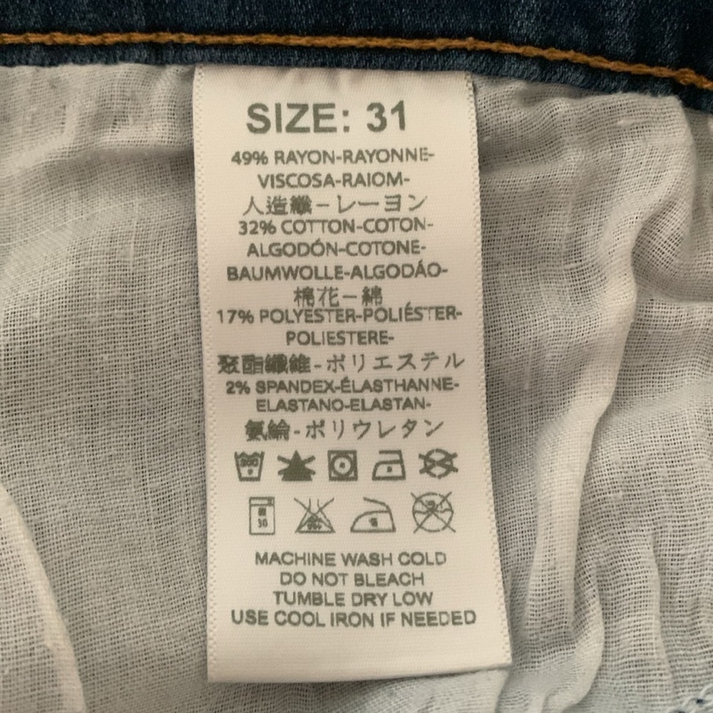 Free People High Rise Women Jeans - Blue Woman’s Size 31 - Picture 4 of 4